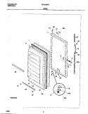 DOOR Diagram and Parts List for GFU21M7HW0  Gibson Freezer