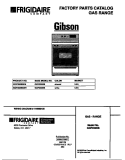 COVER Diagram and Parts List for GGF356BBDE  Gibson Range