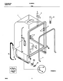 TUB Diagram and Parts List for GLDB653JS0  Frigidaire Dishwasher