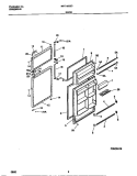 DOOR Diagram and Parts List for MRT18CSCD2  Frigidaire Refrigerator