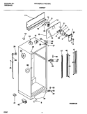 CABINET Diagram and Parts List for F44Q18CCD0  Frigidaire Refrigerator