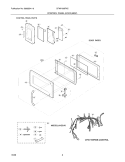 CONTROL PANEL/DOOR/MISC Diagram and Parts List for CFMV156FMC  Frigidaire Microwave