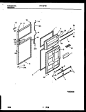 DOOR PARTS Diagram and Parts List for FRT19PRBD1  Frigidaire Refrigerator