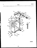 CABINET PARTS Diagram and Parts List for 95-2192-32-00  Tappan Refrigerator