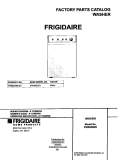 COVER Diagram and Parts List for FWS850RHS0  Frigidaire Washer