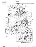 ICEMAKER Diagram and Parts List for MRT18FNCW2  Frigidaire Refrigerator