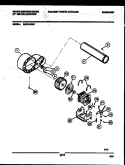 BLOWER AND DRIVE PARTS Diagram and Parts List for DE271KDW7  Frigidaire Dryer