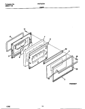 DOOR Diagram and Parts List for WGF325BAWD  Frigidaire Range