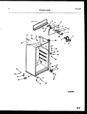 CABINET PARTS Diagram and Parts List for GTLI142WK0  Frigidaire Refrigerator