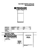 COVER Diagram and Parts List for FRT22QRGD2  Frigidaire Refrigerator
