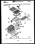 SHELVES AND SUPPORTS Diagram and Parts List for RT17F7WV3A  Gibson Refrigerator