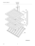 SHELVES Diagram and Parts List for EI24BC65GS1  Electrolux Wine and Beverage Cooler