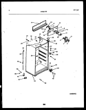 CABINET PARTS Diagram and Parts List for FPD17TPH0  Frigidaire Refrigerator