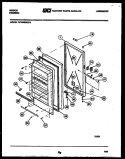 DOOR PARTS Diagram and Parts List for FV16M2WXFA  Gibson Freezer