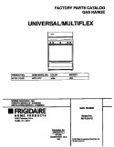 COVER Diagram and Parts List for MPF311PCWD  Frigidaire Range