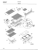 SHELVES Diagram and Parts List for FRT21GNHD3  Frigidaire Refrigerator