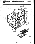 BODY PARTS Diagram and Parts List for GF420HXD4  Frigidaire Range
