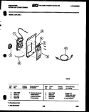 CONTROL PANEL Diagram and Parts List for A07LH8L1  Frigidaire Air Conditioner