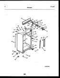 CABINET PARTS Diagram and Parts List for FPCE19TRL0  Frigidaire Refrigerator