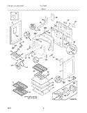 BODY Diagram and Parts List for GLEF389GBA  Frigidaire Range