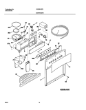 ICE & WATER DISPENSER Diagram and Parts List for GS26HSZBC3  Frigidaire Refrigerator
