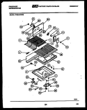 SHELVES AND SUPPORTS Diagram and Parts List for FPES19TPW0  Frigidaire Refrigerator