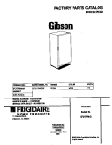 COVER Diagram and Parts List for GFU17M4GW1  Gibson Freezer