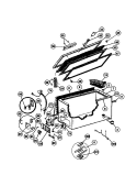 DOOR, CABINET, AND UNIT Diagram and Parts List for MFC15M3BW1  Frigidaire Freezer