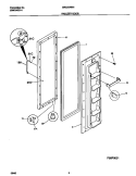 Part Location Diagram of 218717402 Frigidaire HANDLE-DOOR