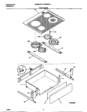 TOP / DRAWER Diagram and Parts List for FES387CCSF  Frigidaire Wall Oven