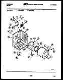 CABINET AND COMPONENT PARTS Diagram and Parts List for DGSFL0  Frigidaire Dryer