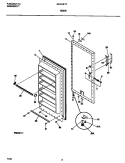 DOOR Diagram and Parts List for GFU16F7FW1  Gibson Freezer