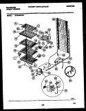 SYSTEM AND ELECTRICAL PARTS Diagram and Parts List for KFU21M3AW0  Kelvinator Freezer