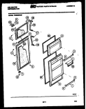 DOOR PARTS Diagram and Parts List for TSI206EN0V  Kelvinator Refrigerator