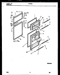DOOR PARTS Diagram and Parts List for RT19F5WX3C  Gibson Refrigerator