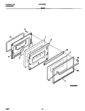 DOOR Diagram and Parts List for GGF333BFDB  Gibson Range
