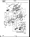 ICE MAKER AND INSTALLATION PARTS Diagram and Parts List for FRS24WRBW0  Frigidaire Refrigerator