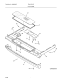 BACKGUARD Diagram and Parts List for EW30DS6CGB1  Electrolux Range