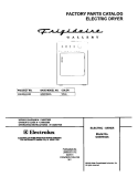 COVER Diagram and Parts List for GSER642AS2  Frigidaire Dryer