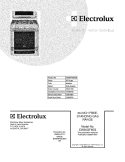 COVER Diagram and Parts List for EW30GF65GSB  Electrolux Range
