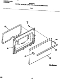 DOOR Diagram and Parts List for MGF303PGDD  Frigidaire Range