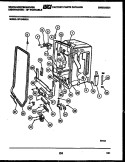 TUB AND FRAME PARTS Diagram and Parts List for SP184NXR1  Frigidaire Dishwasher