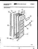 REFRIGERATOR DOOR PARTS Diagram and Parts List for RS197MCD0  Frigidaire Refrigerator
