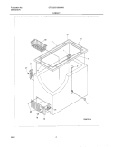 CABINET Diagram and Parts List for GFC05M3AW0  Gibson Freezer