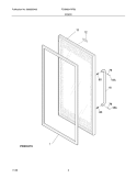 DOOR Diagram and Parts List for FCGM201RFB2  Frigidaire Refrigerator