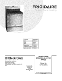 COVER Diagram and Parts List for CPEF3081KFC  Frigidaire Range
