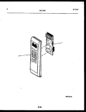 CONTROL PANEL Diagram and Parts List for MC1350P2  Frigidaire Microwave