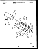 BURNER, IGNITER AND VALVE Diagram and Parts List for DGCSFW1  Frigidaire Dryer