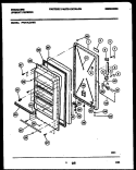 DOOR PARTS Diagram and Parts List for FFU17M6AW2  Frigidaire Freezer