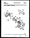 BLOWER AND DRIVE PARTS Diagram and Parts List for GDG436RBW0  Gibson Dryer